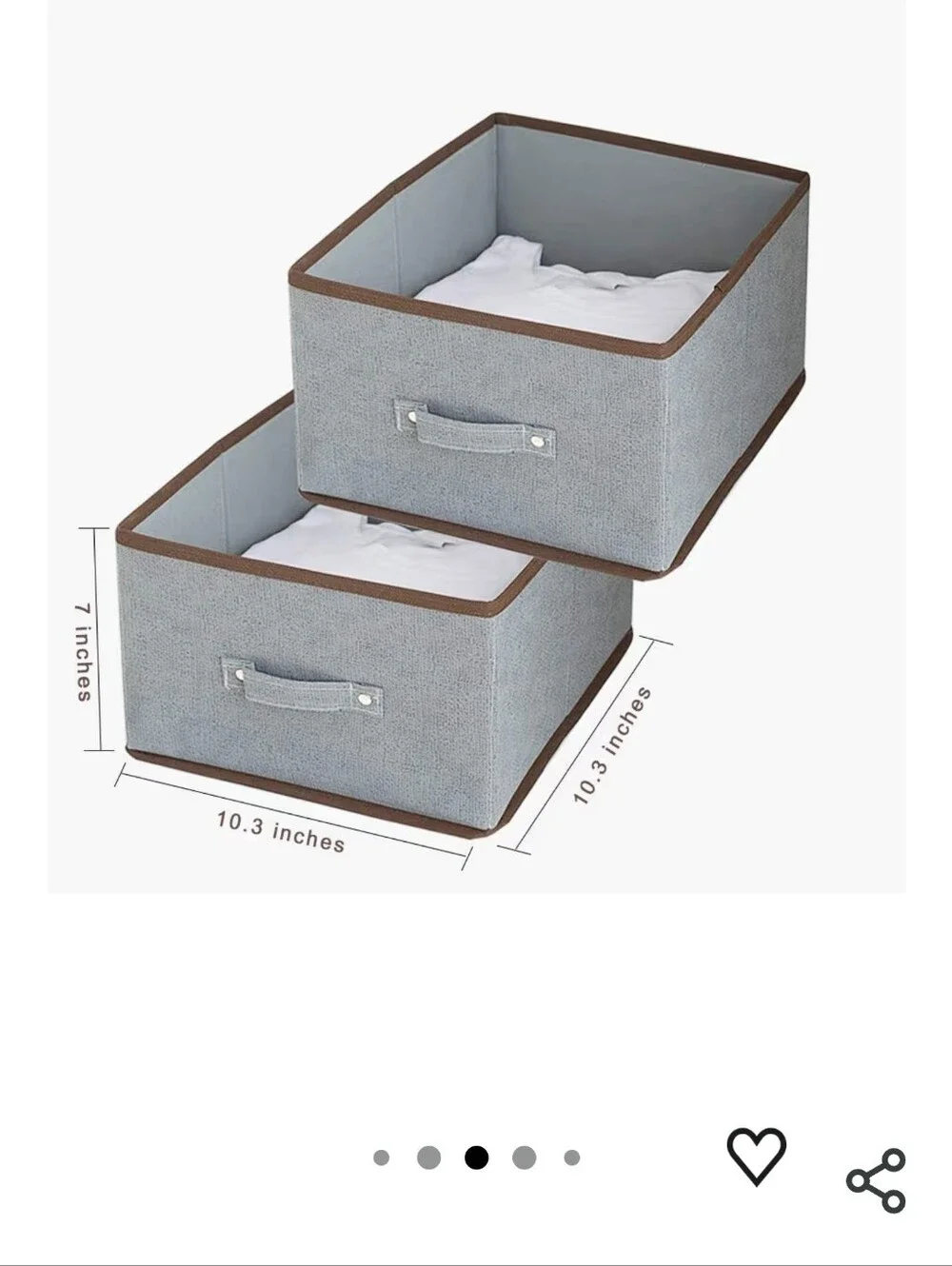 Gray 3-Tier Hanging Fabric Storage Organizer